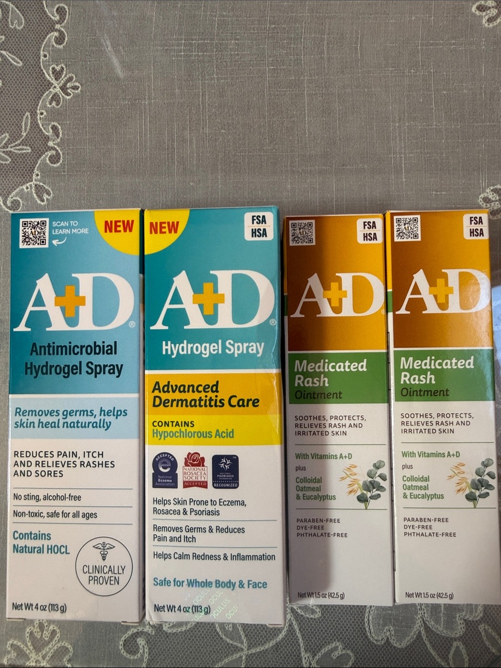 Antimicrobial Hydrogel Spray & Medicated Rash Ointment Duo